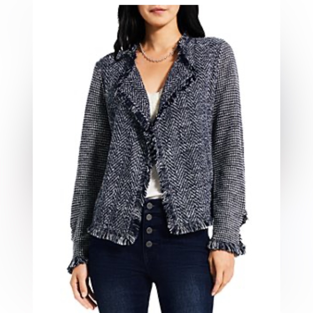 Chelsea & Theodore Fringe Trim Cardigan